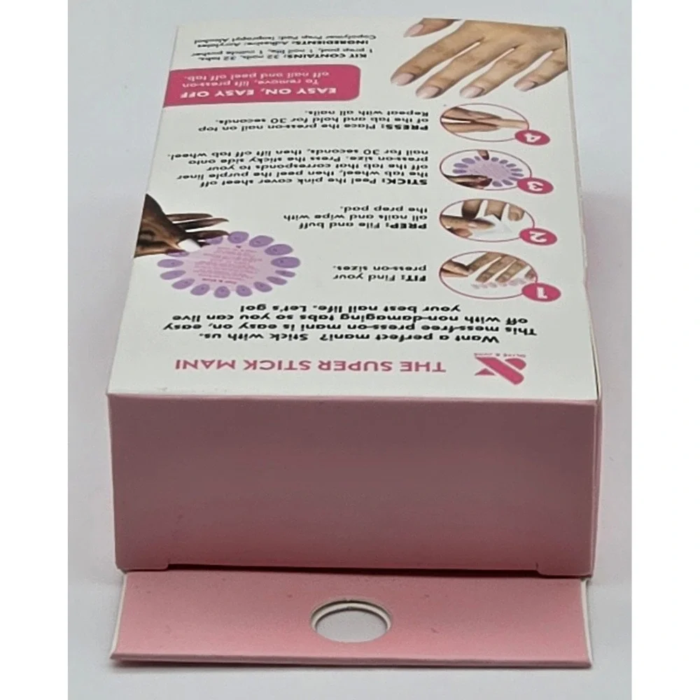 Olive & June Press‎ on Nails The Super Stick Mani Medium | Dainty Bows | NEW